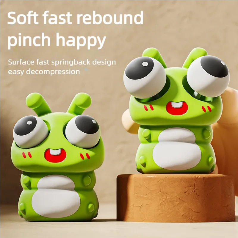 Pop Eye Cartoon Insect Animal Squishy Squeeze Novelty Toy Squishy Fidgeting Fun Antistress Adult Sensory Toys Kids Toys Gifts - Image 2