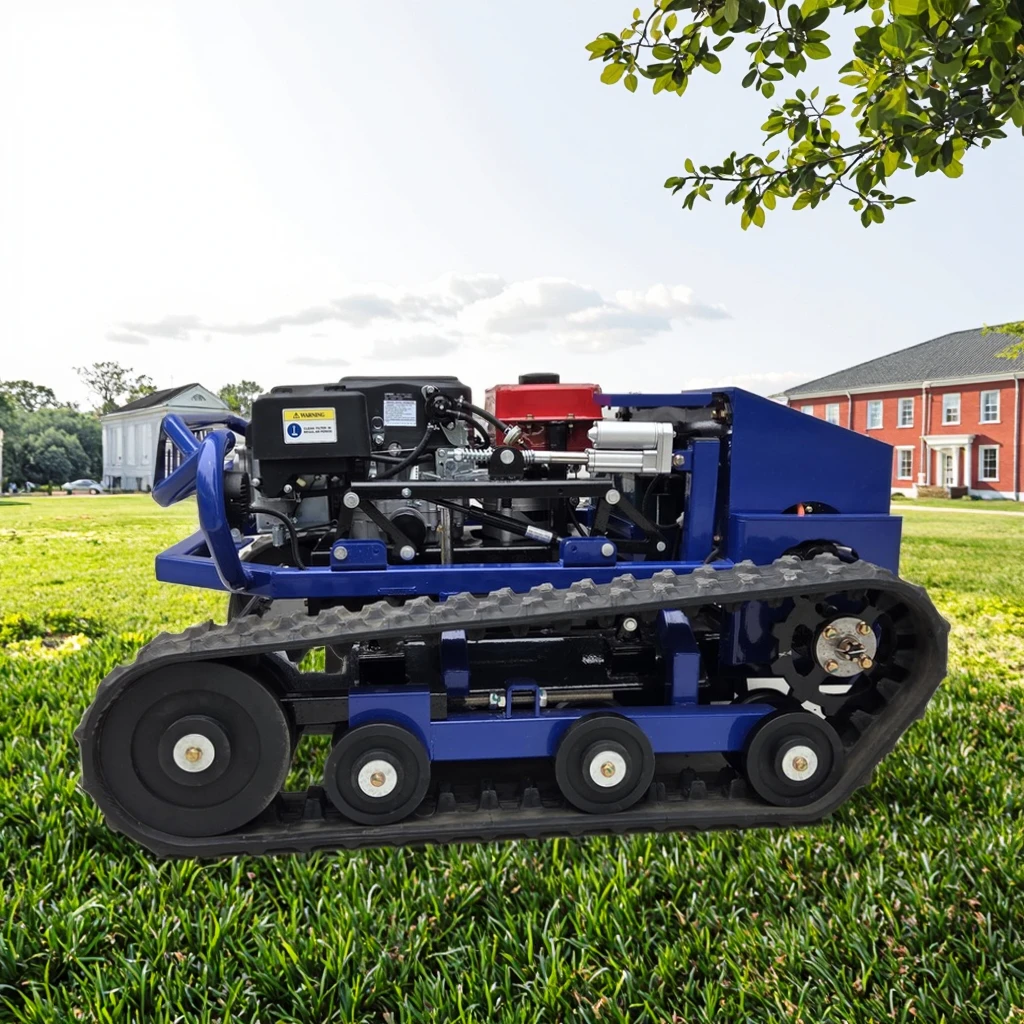 ZNW-800 Remote Control Tracked Lawn Mower - 23HP Powerful Engine, 45° Hill Climb, 3800㎡/H High Efficiency, Heavy-Duty &Durable,
