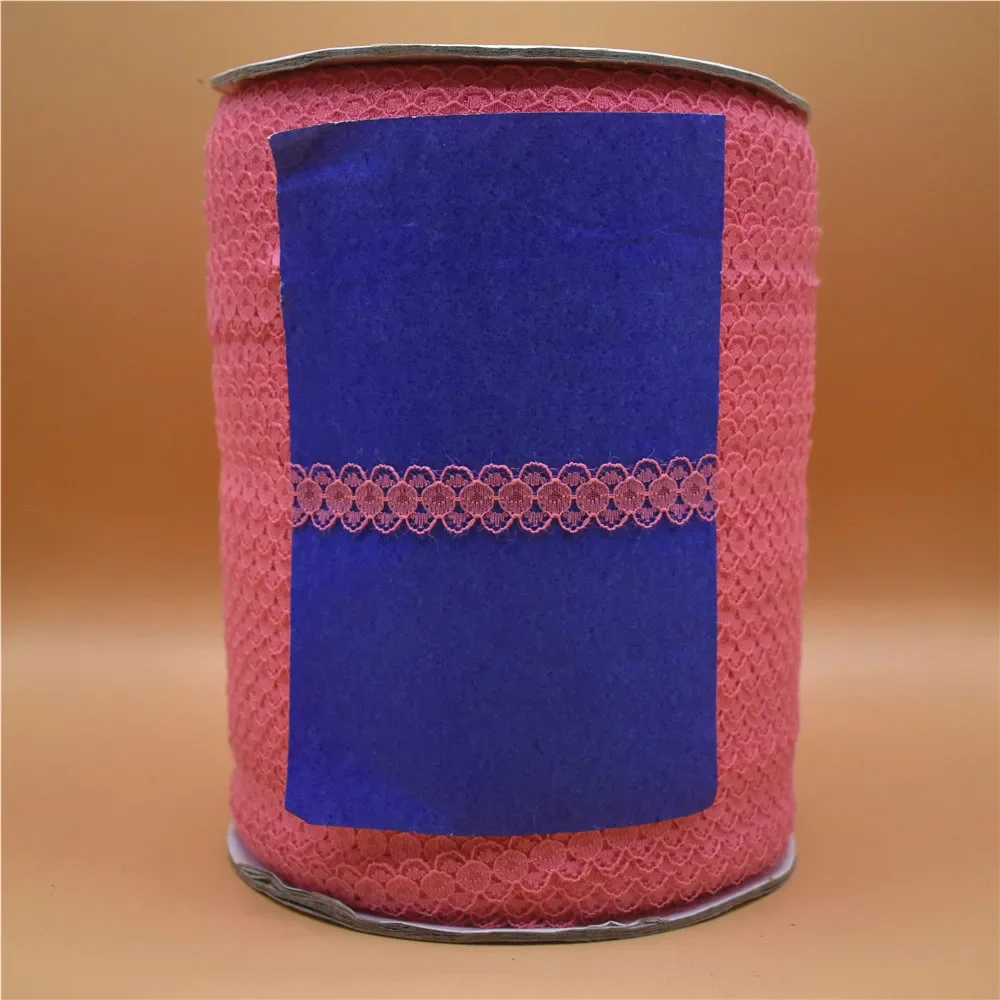 Großhandel 600 Yards/Los Weißes Spitzenband 14MM breites Bortband DIY bestickte Spitze zum Nähen, Dekoration, afrikanische Spitzenstoffe, Zubehör – Detail 14
