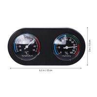 Reptile Terrarium Box Thermometer Hygrometer for Lizards Spiders Pet Climbing Cage Temperature Humidity Tool LCD Display High