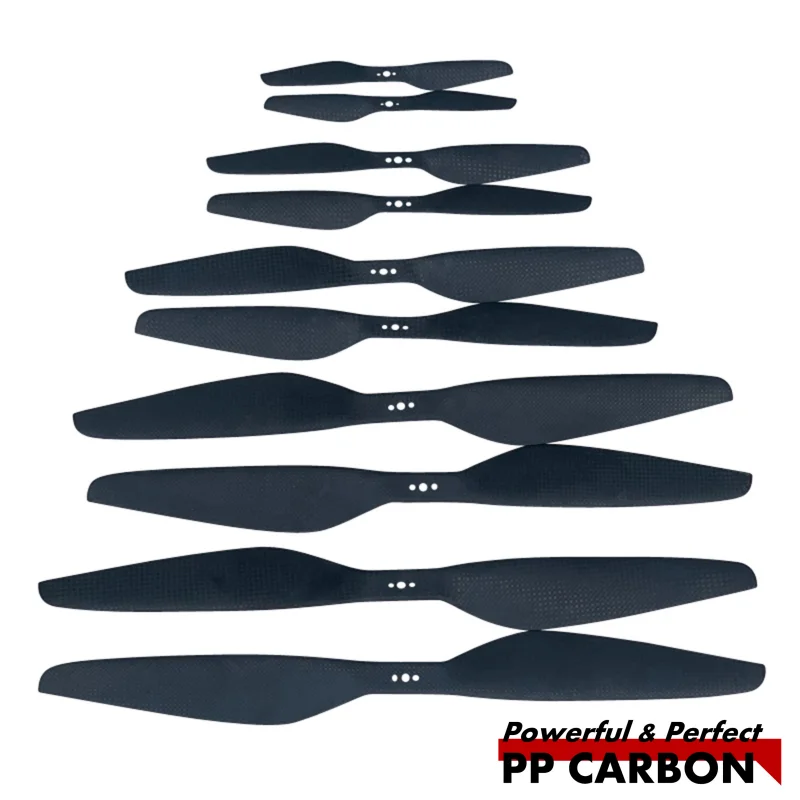 Quadcopter Propeller 5 6 7 8 9 10 11 12 13 14 15 16Inch TM Style Carbon Fiber Multicopter Hexcopter RC Drone Propeller Kit