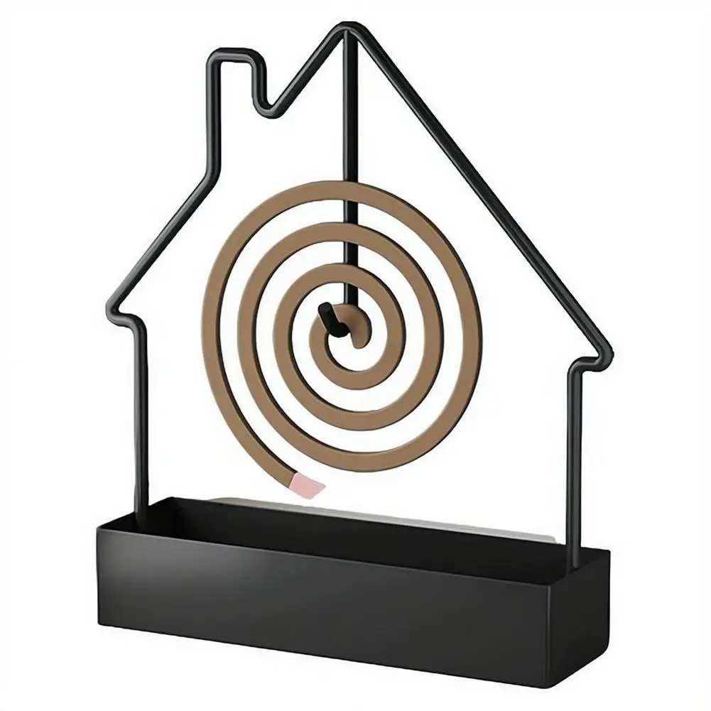 Support pour spirales anti-moustiques, porte-encens, brûleur de spirales, support pour la maison, la chambre, le patio, accessoires répulsifs anti-moustiques d'été