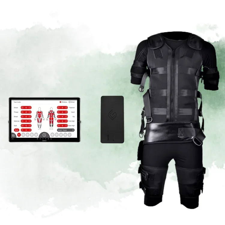 20분 풀바디 EMS 트레이닝 슈트 무선 EMS 피트니스 슈트 (EMS 스튜디오용)