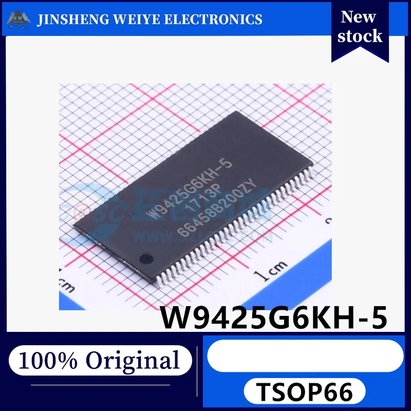 (5/20 pieces) Original Authentic W9425G6KH-5 TSOPII-44 256M-bit DDR3 SDRAM Memory Chip In Stock