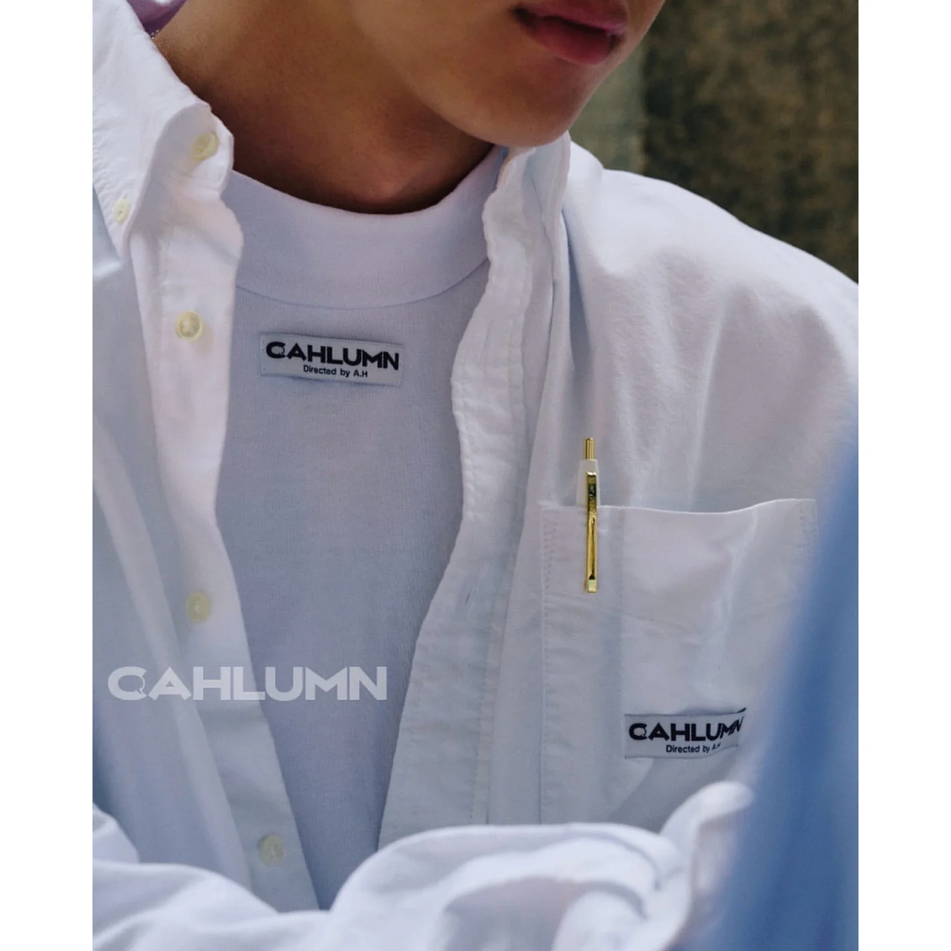 

Hase's single product heavy rough sand feel half turtleneck street loose long-sleeved T-shirt