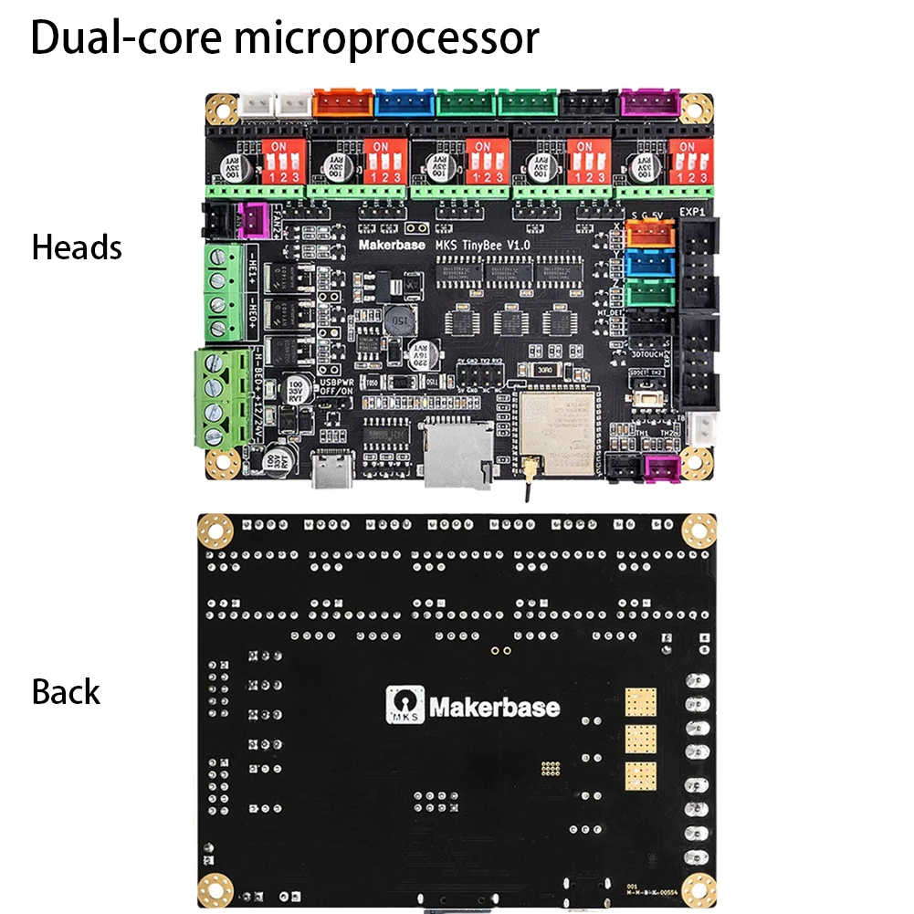 

For Makerbase MKS TinyBee 3D Printer Control Board ESP32 MCU 3D Printer parts WIFI MINI12864 TFT Screen 520Kb RAM MCU 240MHz