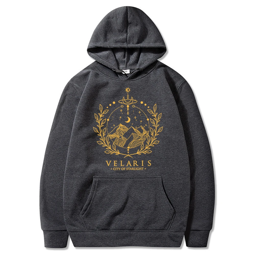 Sarah J Maas Velaris Hoodie Night Court Acotar Pulllover Throne of Glass SJM Book Lover Gift for The Rhysand Vintage Hoodies Top