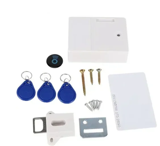 Cerradura Digital de seguridad oculta RFID, cerraduras electrónicas de cajón, Sensor Invisible para muebles de armario, 2 uds./lote