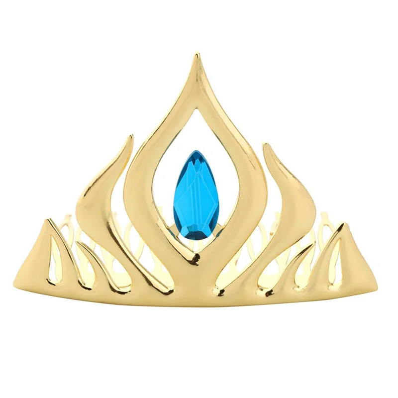 الفتيات الأميرة ياسمين ملحق حزب تيارا تاج قلادة أقراط قفازات مجموعة مصباح سحري الشعر الاصطناعية الاطفال الياسمين اللباس #5