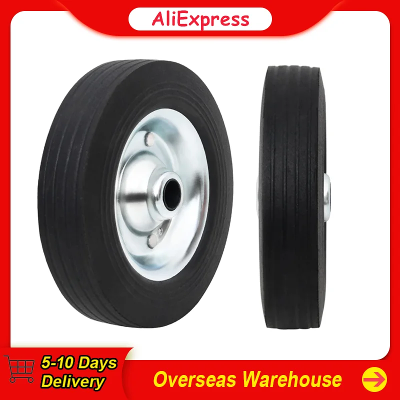 Wheel for Jockey Wheel Ø20x5 cm Solid Rubber and Steel  RV Camper Components Caravan Parts Accessories