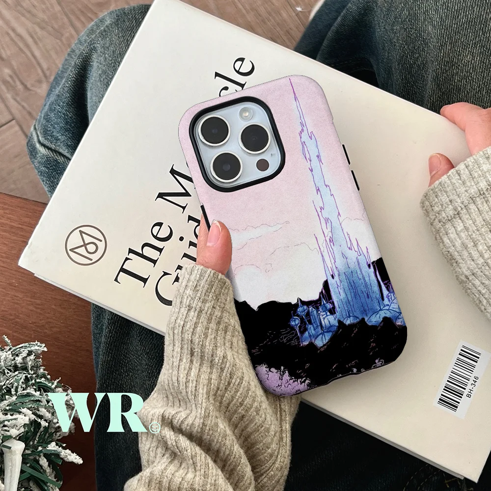 Etui na telefony Crystarium Inktober Film Shell do iPhone'a 16, 15, 14, 13, 12, 11 Pro Max Plus