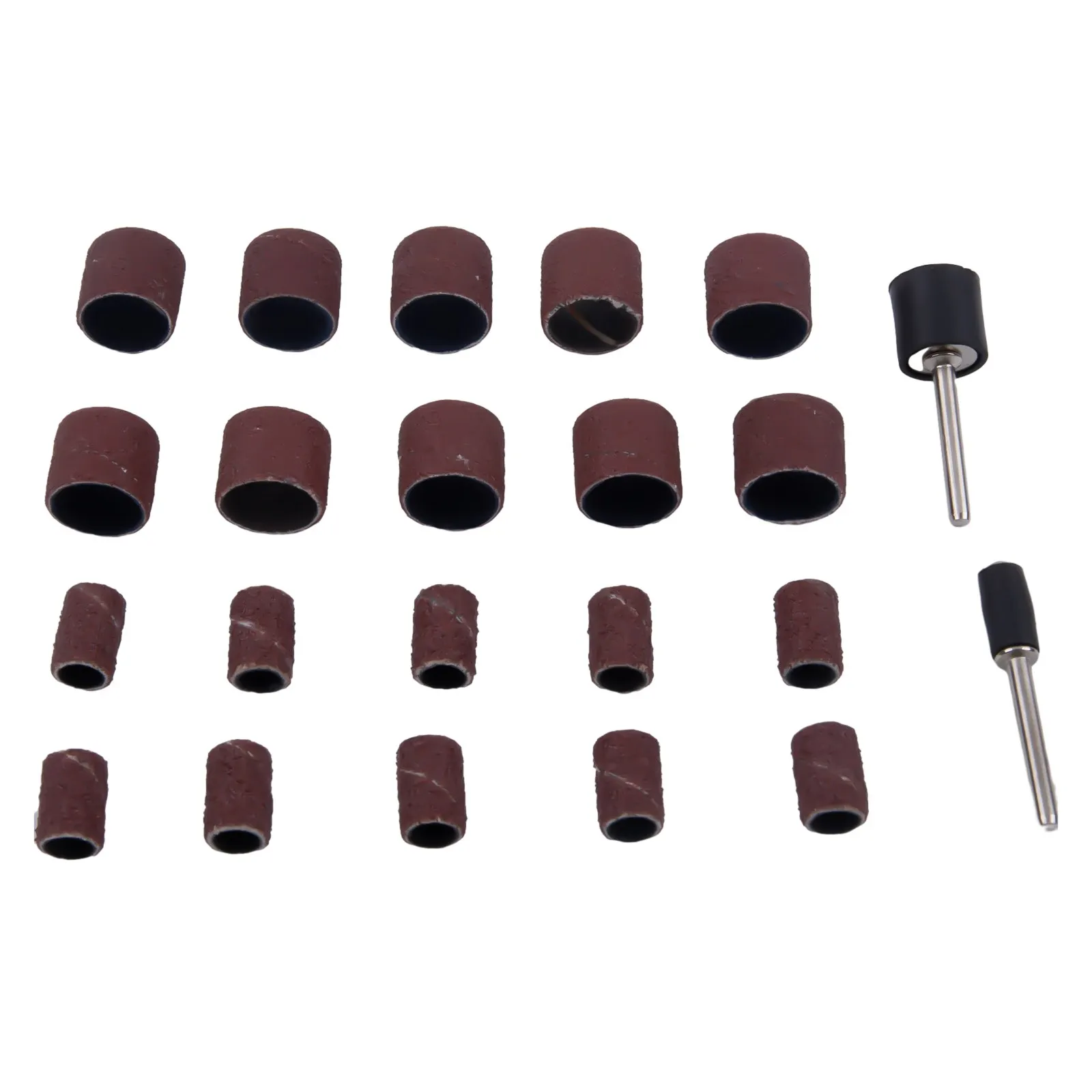 

22Pcs Sanding Ring With Rod Abrasive Rotary Tool Kit Sanding Drum Grinding Head For Polishing Metal Amber Model Wood Sculpture