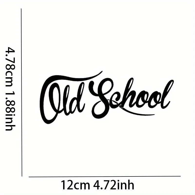 Retro Vinyl Car Decals - Waterproof, Durable Old School Style Stickers for Window & Auto Exterior Accessories