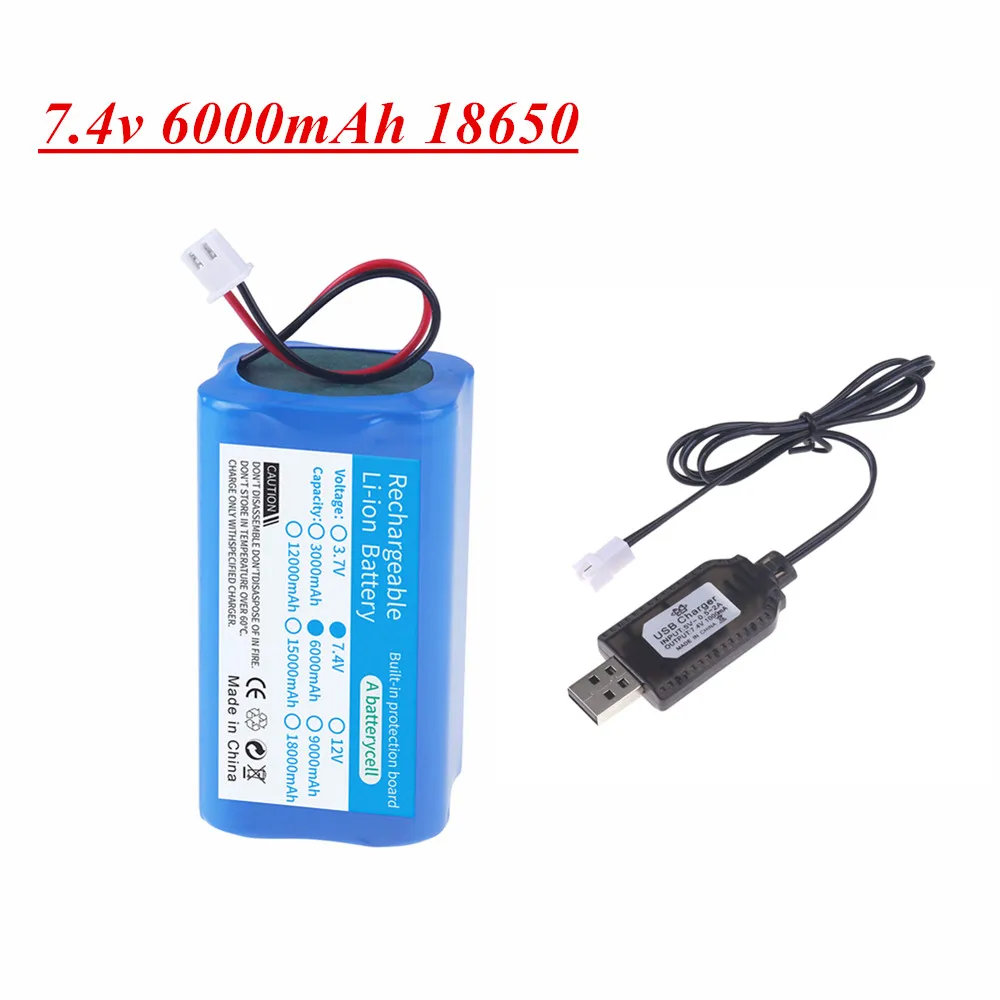 7,4 в 6000 мАч перезаряжаемая литиевая батарея с USB зарядным устройством для Мегафона динамика Bluetooth портативное зарядное устройство аксессуары