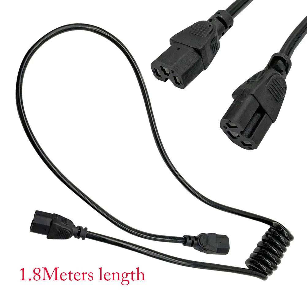 1.5 Gauge 1.8M Spring Cord 12V-48V Extension Cable For Mower Electric Tool Flexible Connector Wire Parts