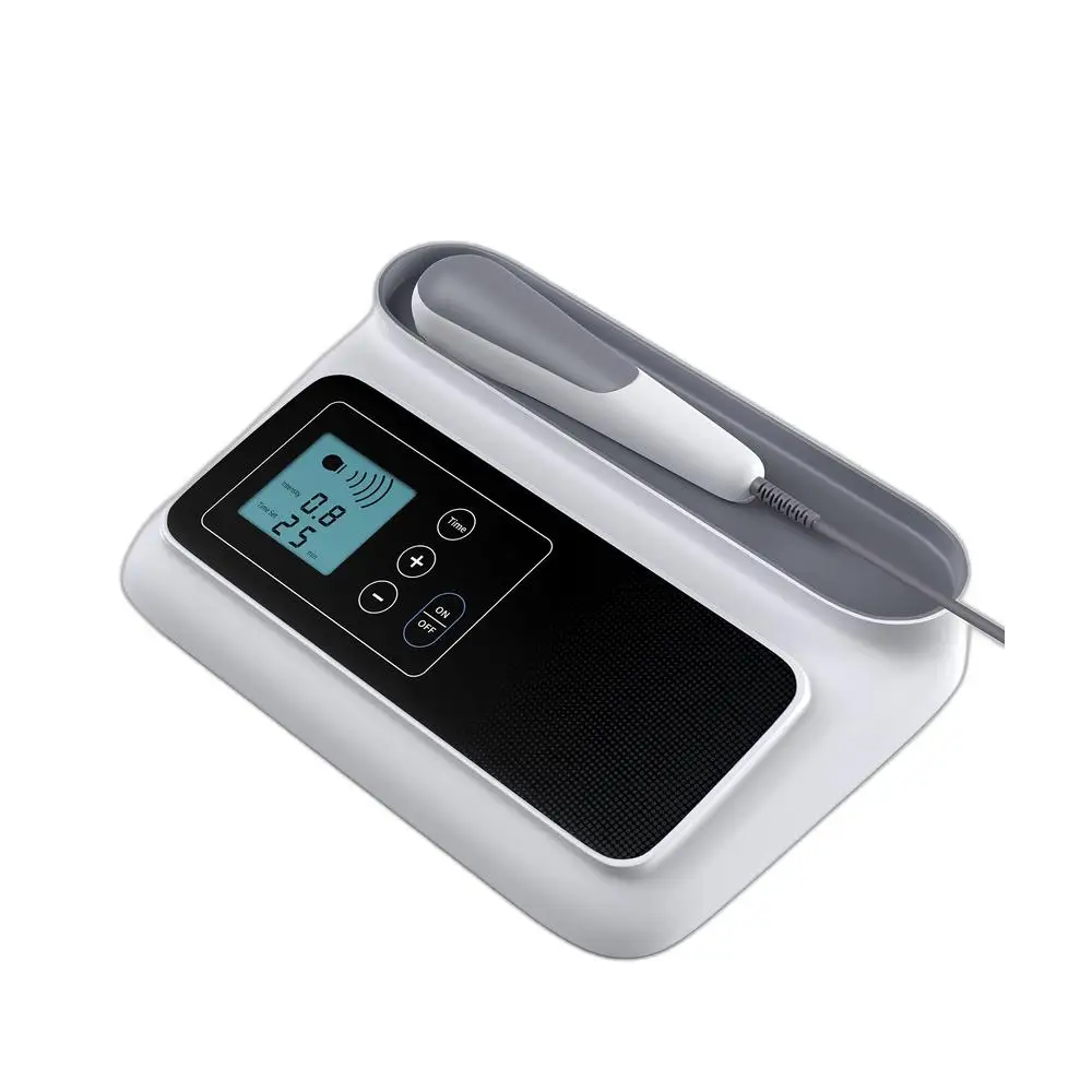 Portable Ultrasound Therapy Device, 1MHz Deep Tissue Massager, 5 Intensity Levels, 6 Timer Settings, Home Use
