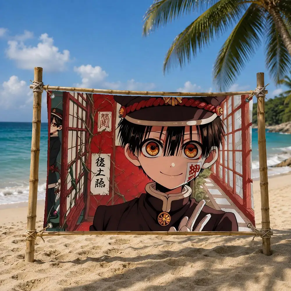 Toilet-Bound Hanako-kun Flags Room Bedroom Home Outdoor Wall Hanging Concert Printed Background Decoration Art Banne