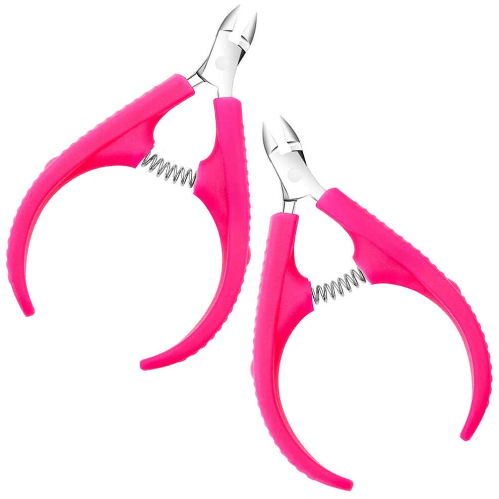 

2Pcs Professional Cuticle Cutter Precision Nail Clipper for Cuticle Trimming Manicure Pedicure Exfoliation Treatment Tool