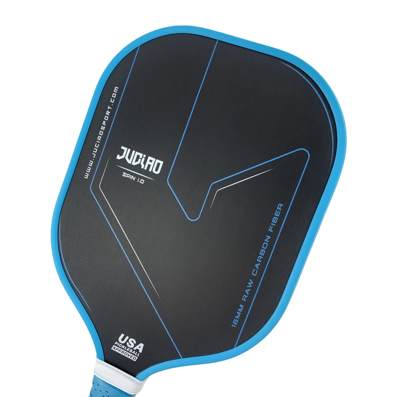 Juciao Thermoformed Unibody T700 Ruwe Koolstofvezel Usapa Goedgekeurd Pickleball Peddel Spin Getextureerd Oppervlak Met Schuimrand