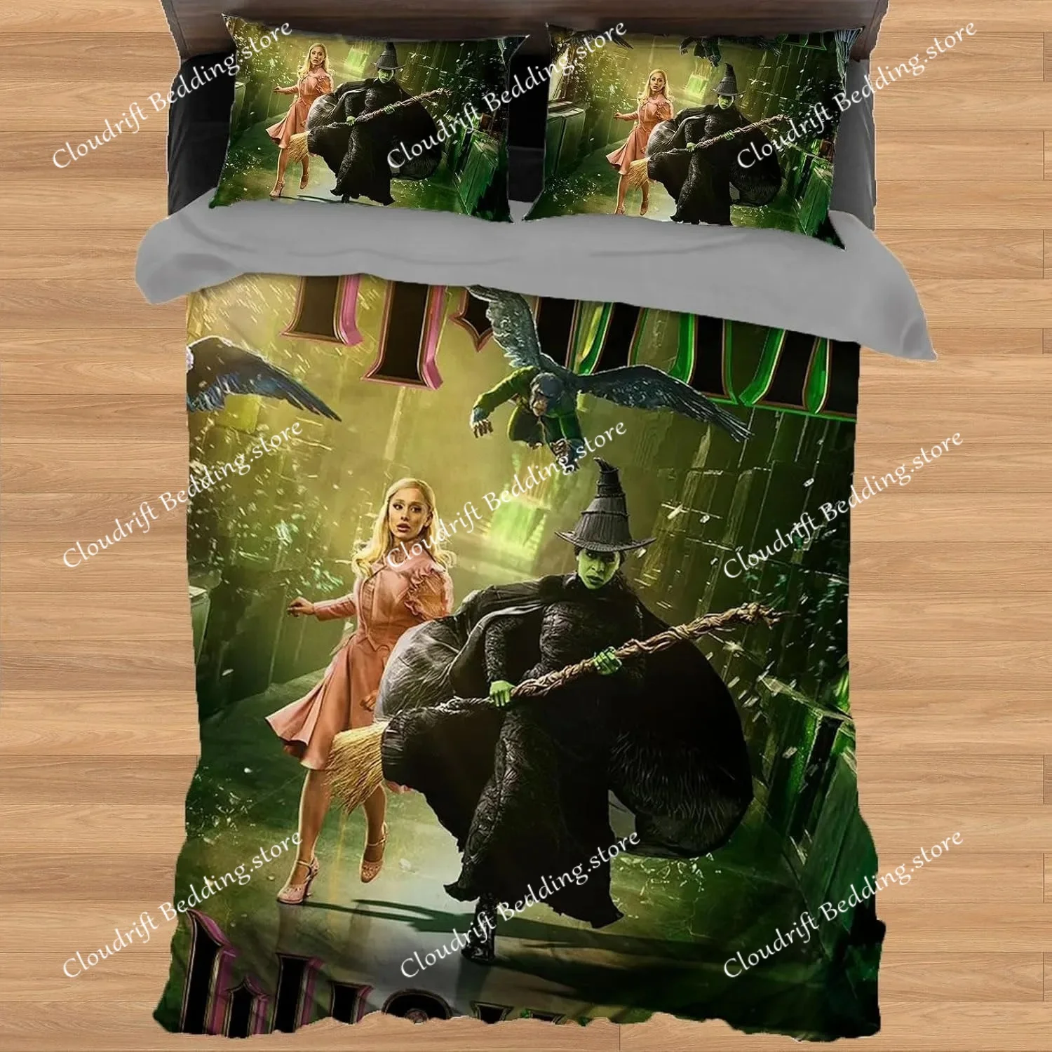 

Wicked Duvet Cover Pillowcase Hot Sale Anime Bedding Set Adult Children Bedroom Decoration Gift Single Double Large Size