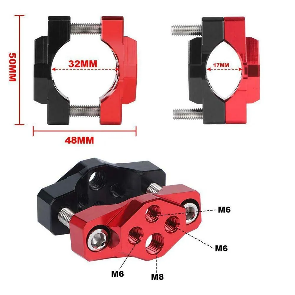 Accessories 17-32mm Bracket Holder Mount Bracket Fork Clamp 32mm Motorcycle Practical Handlebar Holder Accessories