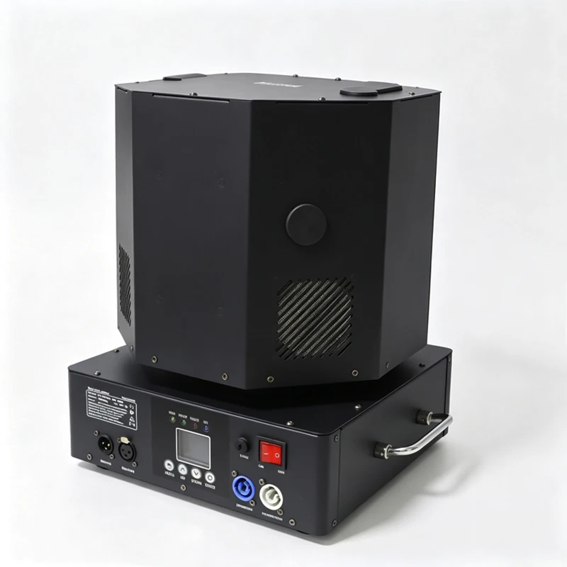 1300W Double Head Rotating Flower Spray Machine DMX512 Remote 6m Wedding party Stage Effect For Christmas Halloween performance
