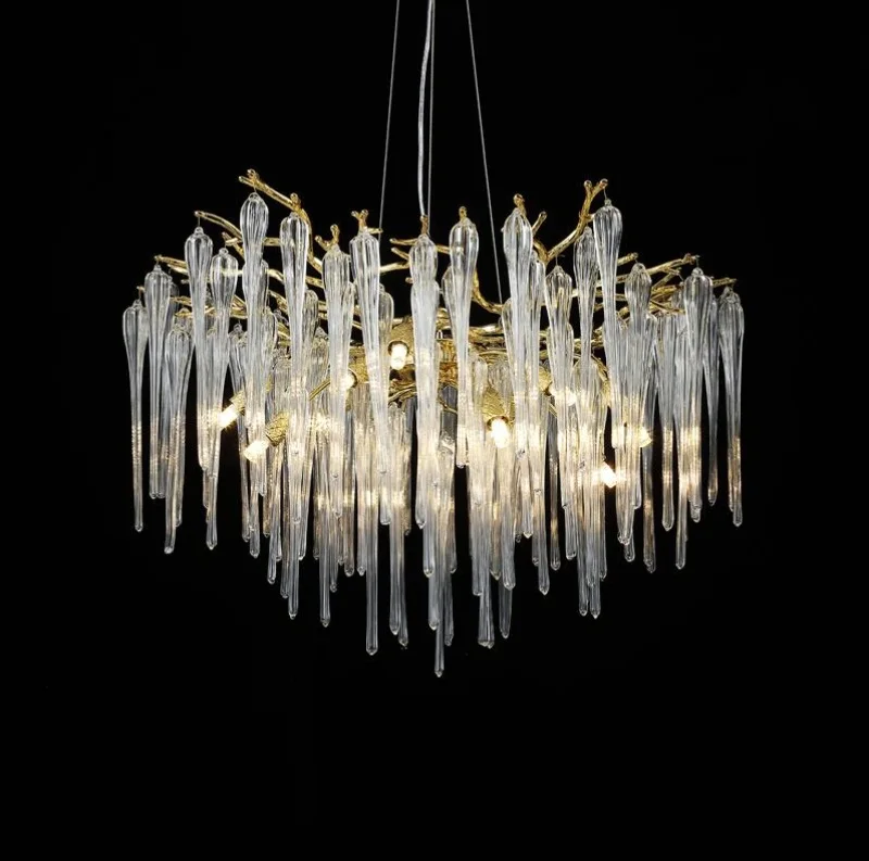 Modern branch crystal Chandeliers Living Room Lights Luxury Villa Decorative lighting Warm dining room island lights