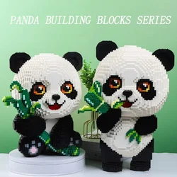 Panda series building blocks puzzle assembly toy Christmas gift living room decoration cute animal adult assembly oversize model