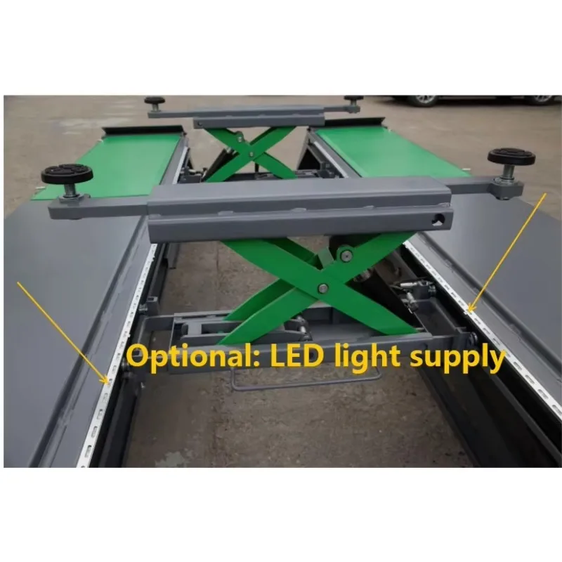 LIONLIFT Four Cylinder Hydraulic Lifting System Jack Car Wheel Alignment Big Scissor Lift Onground Installation 5000KG Capacity
