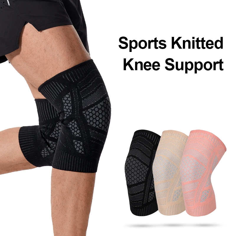 Genouillères de sport, protection professionnelle des genoux pour la course à pied, le basket-ball, la remise en forme, soutien antidérapant pour les genoux, accessoires de gymnastique, 1 pièce