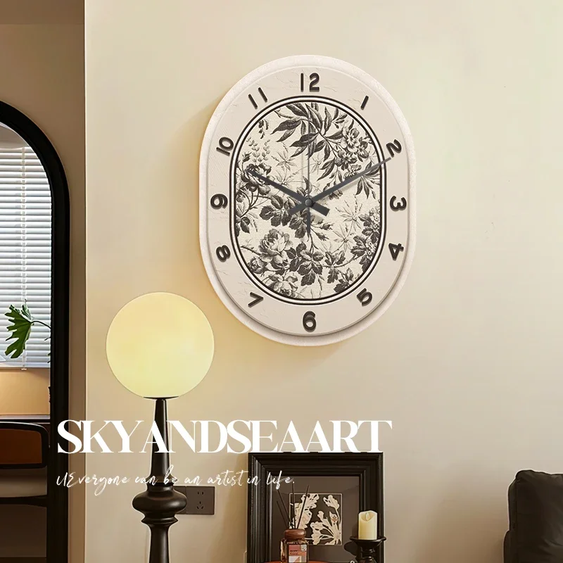 

Silent Aesthetic Wall Clocks Art Mural Luxury Restaurant Nordic Wall Watch Modern Interior Relogio De Parede Room Decorations