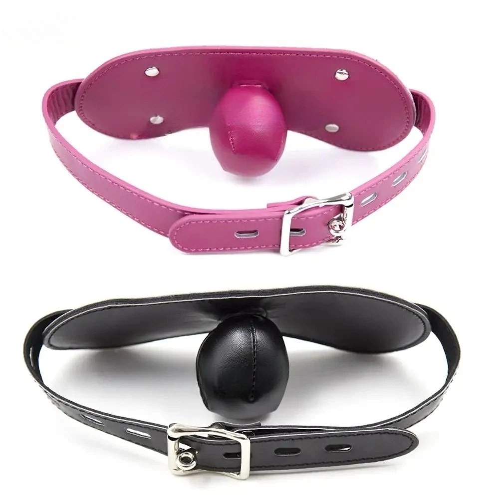 Thierry soft Leather Gag Seal the mouth Adult Sex Toys Open Mouth Ball Gag Sex…