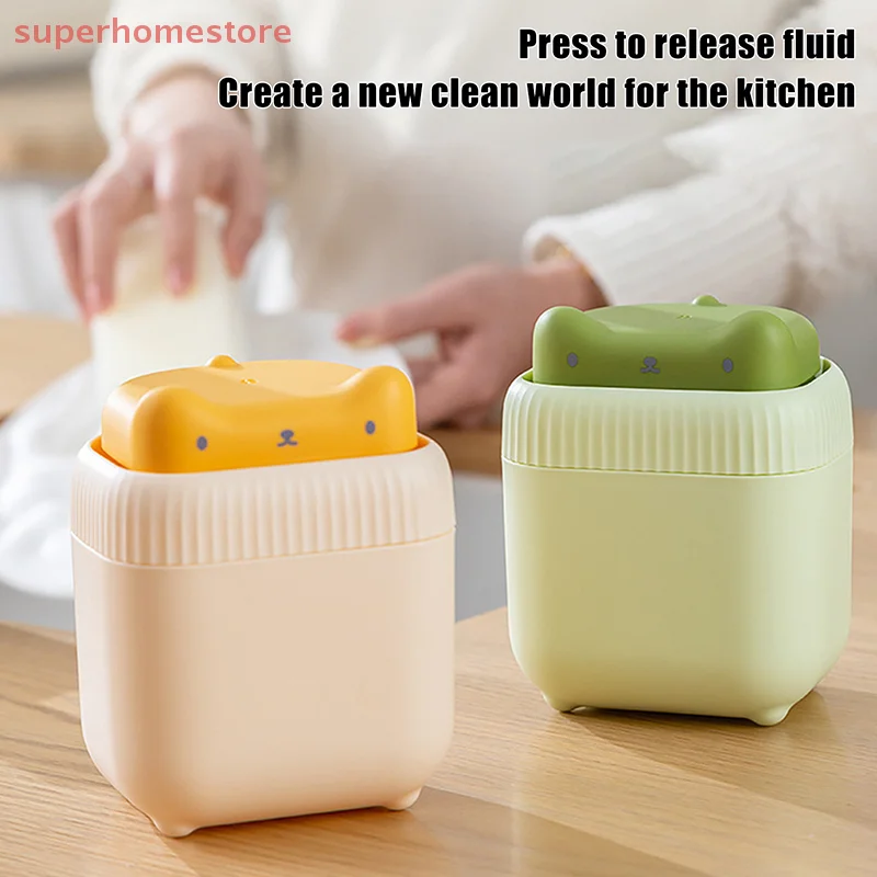 キッチン用小型猫石鹸ディスペンサーボトル,洗剤,液体,皿,スポンジ,ポンプ,手動