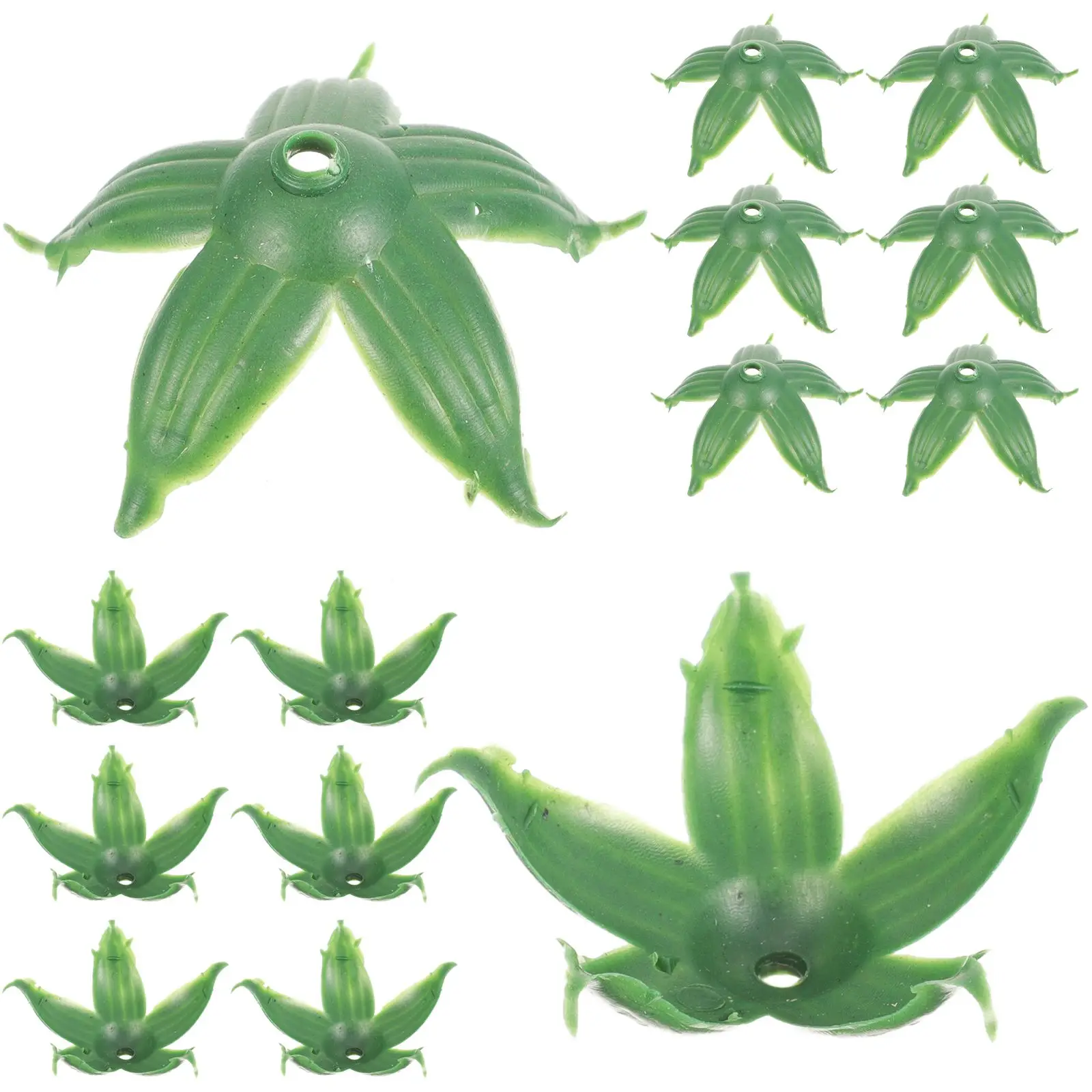 

120 Pcs Artificial Flower Sepals Plastic Calyxes for DIY Craft Supplies Wedding Bridesmaid Outdoor Arrangement Lightweight
