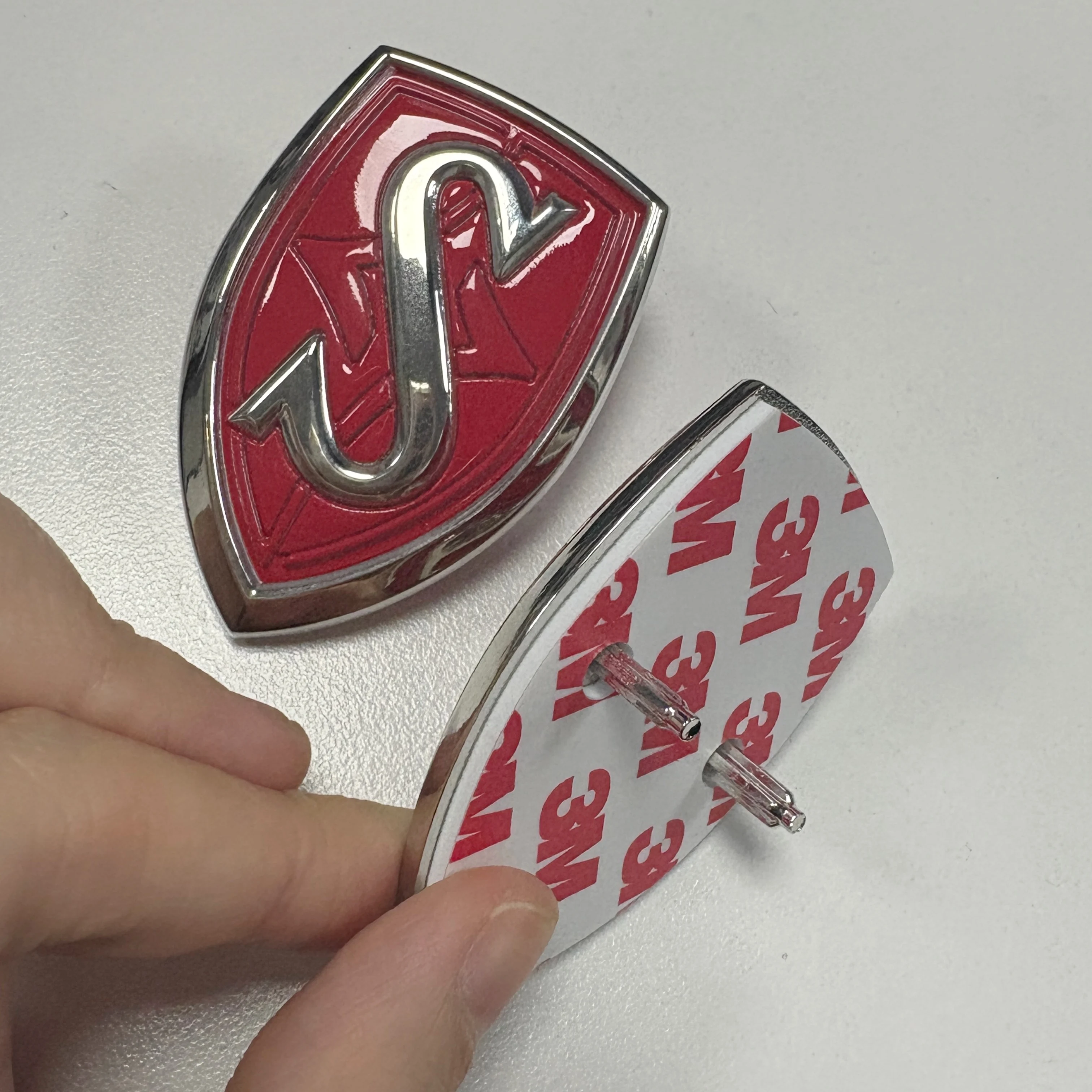 

RED SILVIA S HOOD/TRUNK EMBLEM FOR NISSAN 240SX S13 S14 S15 240 SR20DET （Optional）