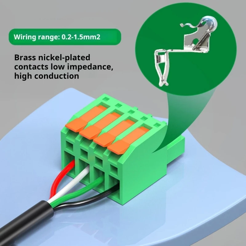 USB 2.0 Male Female Screw Terminal Connector Quick Press No Solder Plug For Data Cable Keyboards Mouse Repair 831F