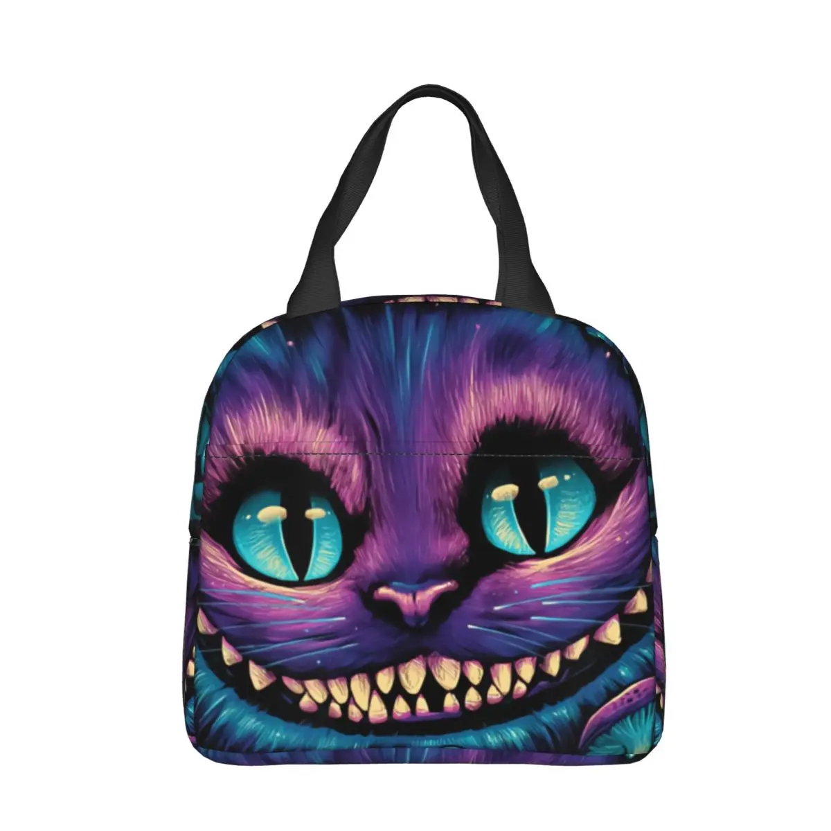 Cheshire Cat-Sac à lunch isotherme, sac isotherme, fourre-tout portable réutilisable, boîte à lunch pour hommes et femmes, collège, extérieur