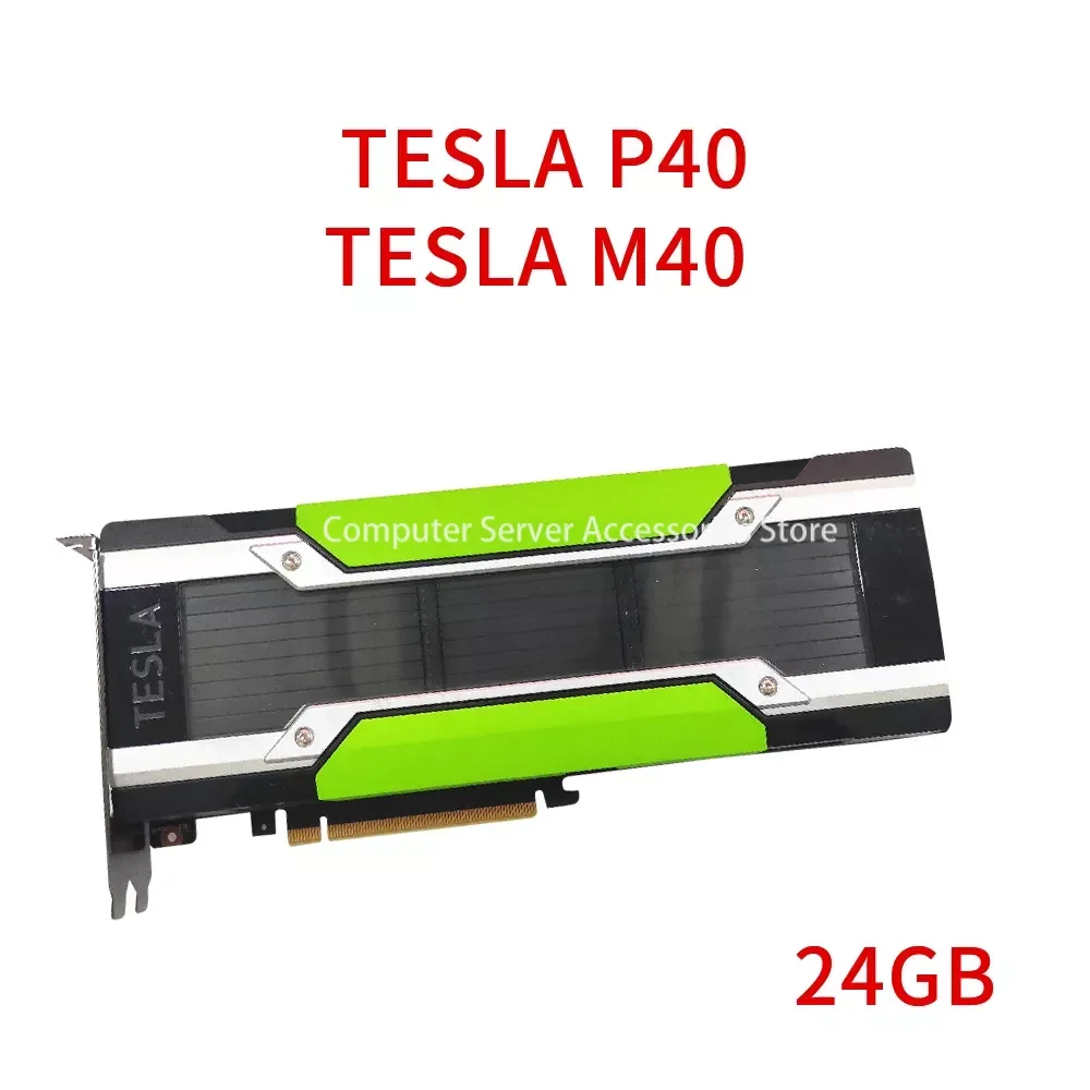 TESLA-Carte de consultation professionnelle, GPU VGPU virtuel, apprentissage en profondeur accéléré, IA, P40 24 Go, M40 24 Go, Original