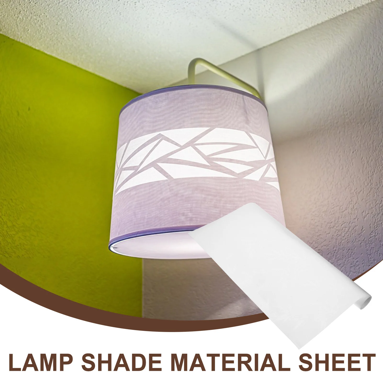 

2Pcs PVC Lampshade Material Sheet Durable Wear Resistant for DIY Hanging Wall Hanging Lamps Light Cover Craft Lampshade Sheet