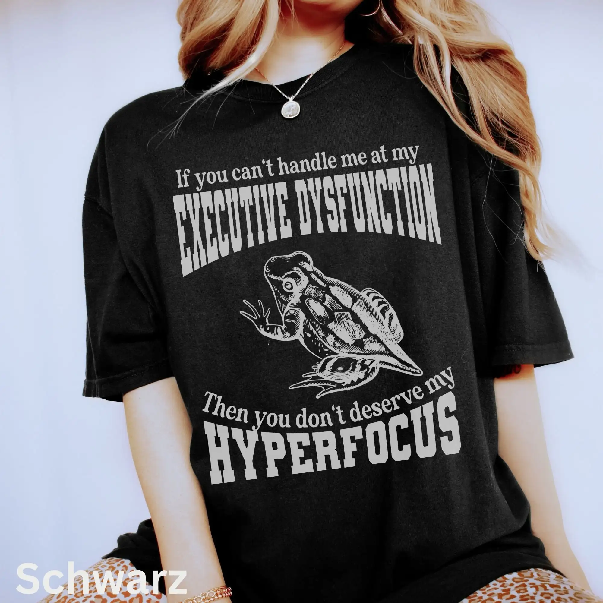 Executive Dysfunction T Shirt Cute Mental Health Awareness Heavy Cotton Retro Neurodiversity Hyperfocus Vintage Look