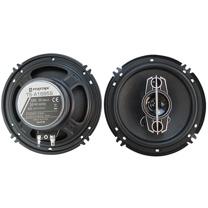 2Pcs 6 Inch (2X350W) 700W 4-Way Car HiFi Coaxial Speaker With Dust Cover And Audio Cable, Car door full frequency speaker