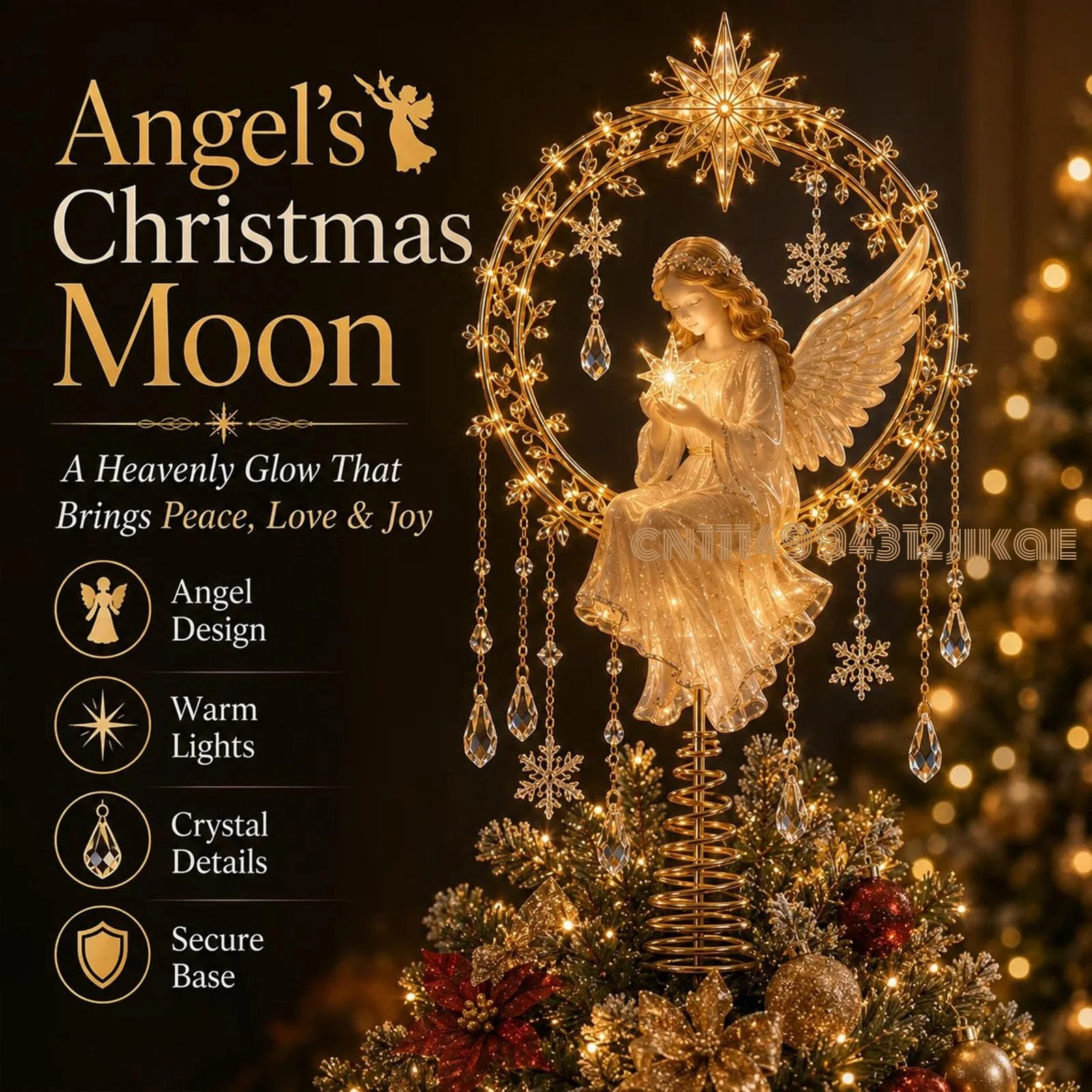 Lighted Memorial Christmas Tree Toppers 3
