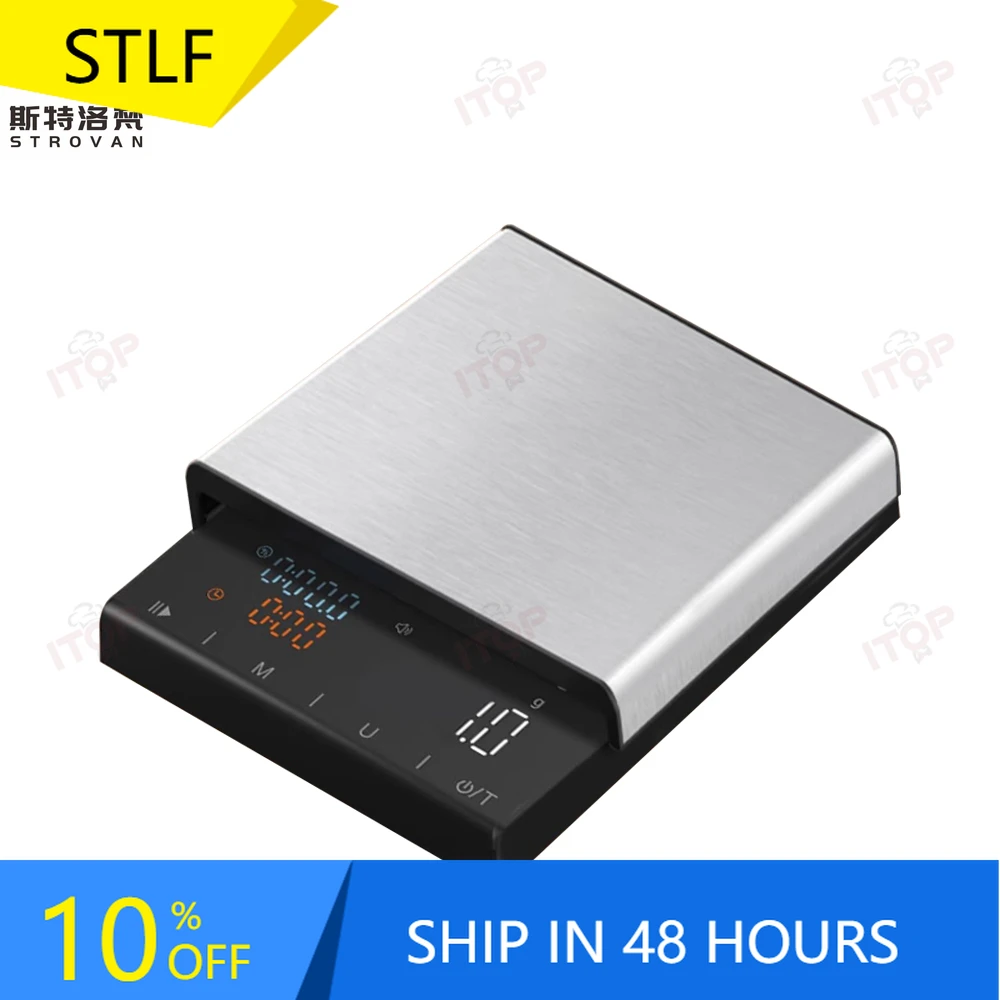 

STLF JW USB Rechargeable Espresso Grinder Kitchen Food Scale Bilancia Caffe Digital Coffee Scale Timer Time More Weight Measurin