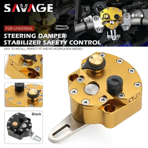 Lenkungsdämpfer Stabilisator Motorradzubehör Universal Reversed Safety Control Einstellbar für Yamaha für Honda für KAWASAKI