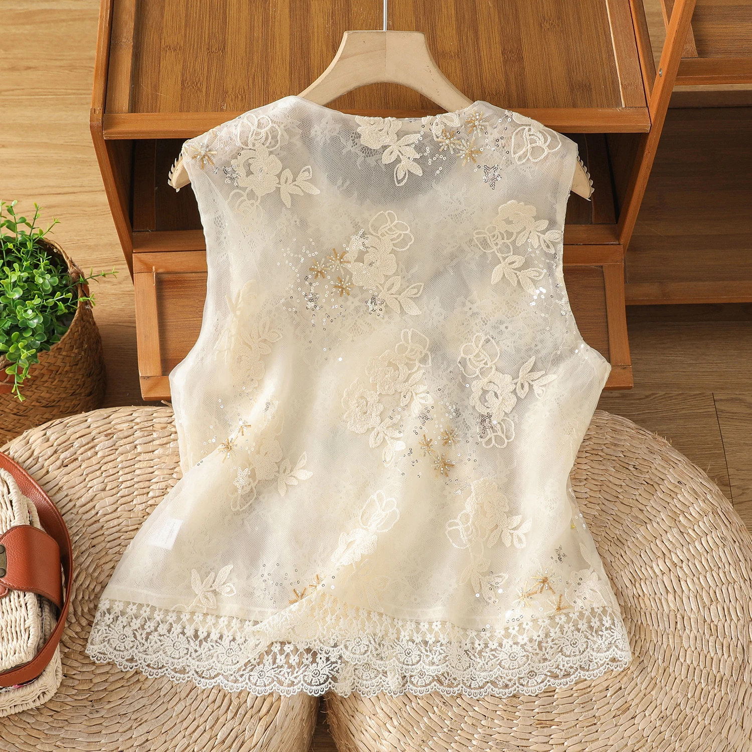 سليم صالح تنفس رقيقة المرأة irt عادية Faionable أوائل الخريف جديد Sle فضفاض الدانتيل تقليم متجدد الهواء أعلى فام ملابس علوية #5