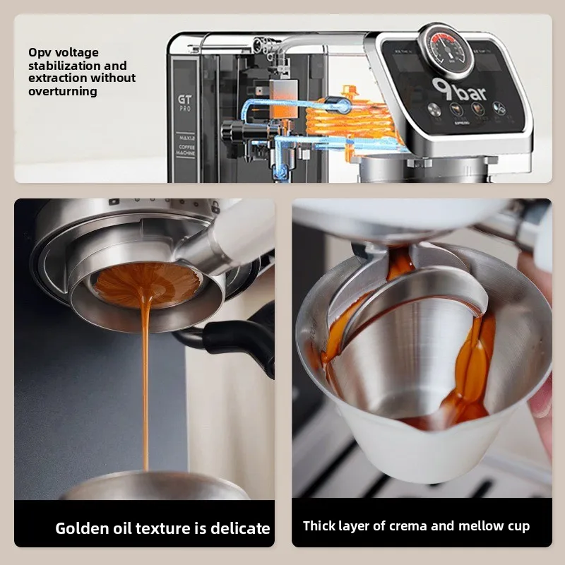 Mini Semi Automatic Espresso Machine Desktop Americano Cold Brew Coffee Maker For Home Office