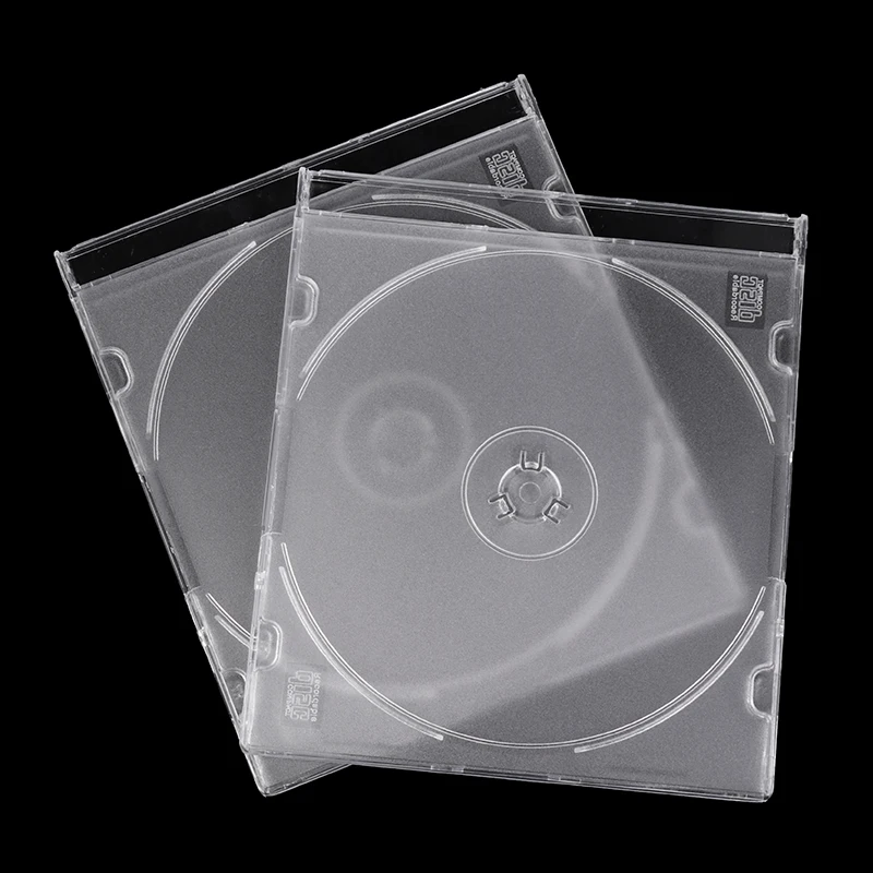 【C】CD Storage Case Transparent Stand Acrylic Holders For CDs DVD Storage Holder Transparent