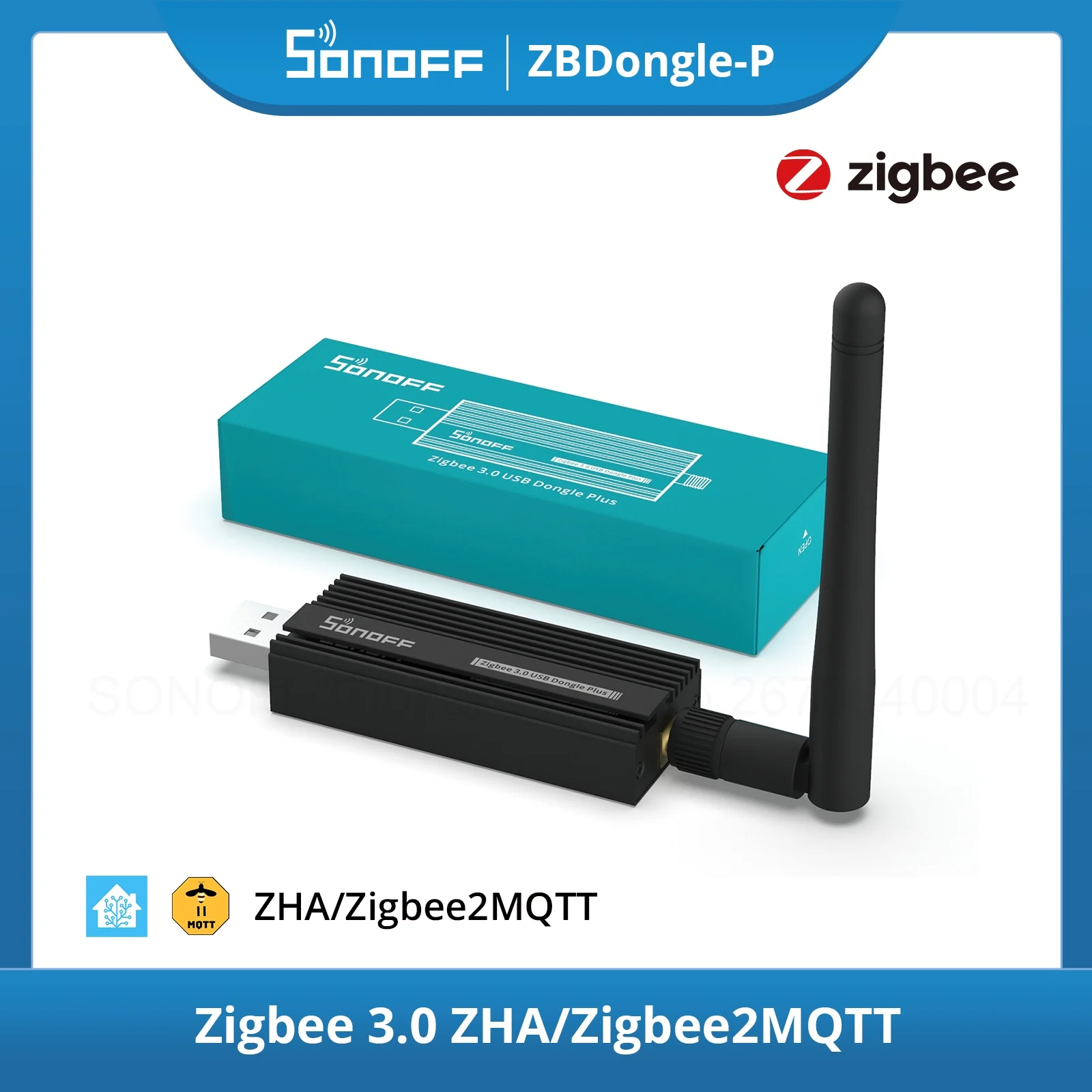 SONOFF ZBDongle-P Wireless Zigbee 3.0 USB Gateway Assistant Zigbee2MQTT ZHA Interface Capture Support SONOFF Zigbee Devices