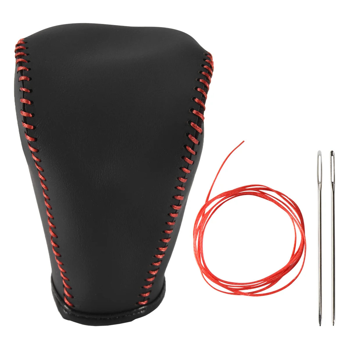 Car Gear Shift Cover,Leather Shift Lever Cover Fit for 2015 2016 ,Pack of 1 Piece Black Leather Cover Gear Shifter Knob