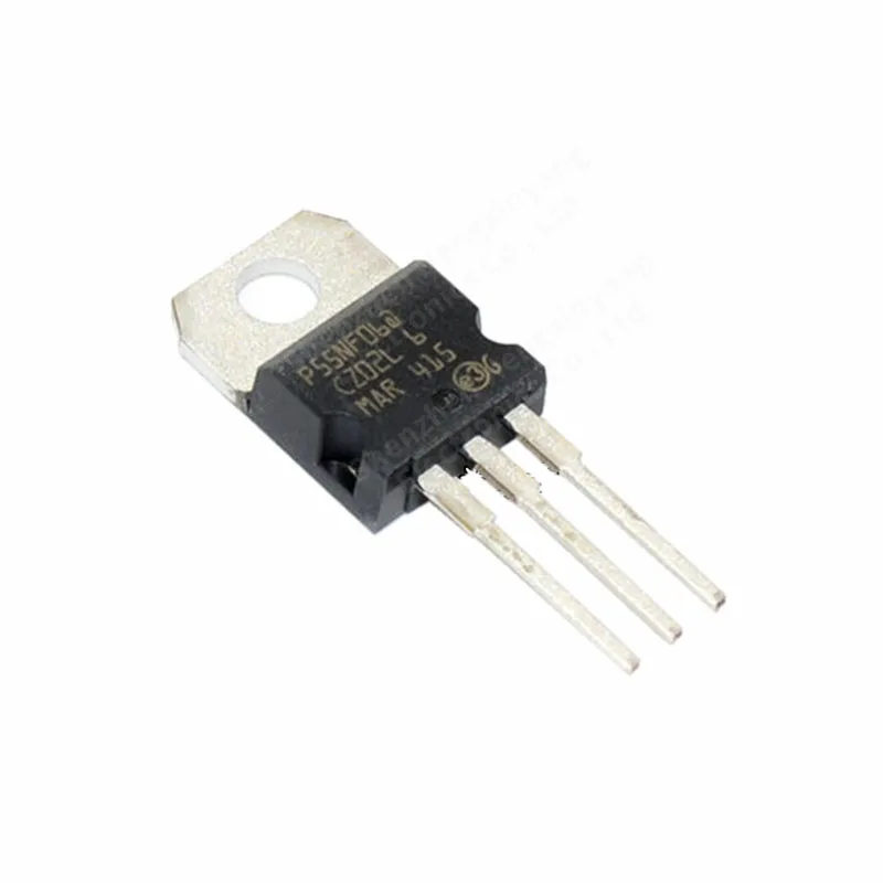 10PCS in-line triode STP55NF06FP 50A60V Field effect MOS package TO220 regulator tube